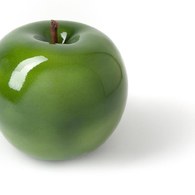 德國BULL＆STEIN 鮮綠色陶瓷釉光蘋果雕塑 (室內、直徑5.5公分)