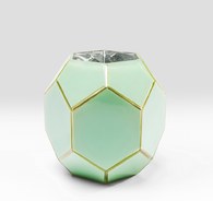 德國KARE 水晶寶石切面花器 (綠、高18公分)