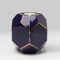 德國KARE 水晶寶石切面花器 (紫、高22公分)