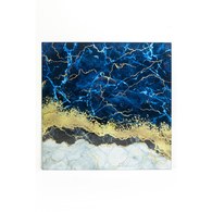 德國KARE 金線藍海藝廊掛畫 (100x100 公分)