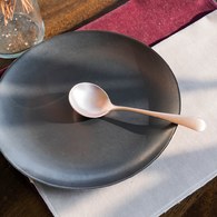 日本Aoyoshi 老英格蘭式湯匙 (玫瑰金、15.2公分)