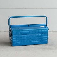 日本TRUSCO 野餐型雙門工具箱 (藍、41.7公分)
