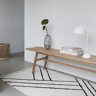 丹麥Hubsch 北歐工作室長椅凳 (長180公分)