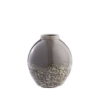 丹麥LeneBjerre 泡沫浪花陶瓷花器 (煙灰、高21公分)