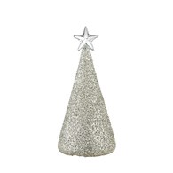 丹麥LeneBjerre 銀色耶誕小樹玻璃擺飾