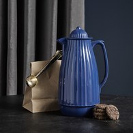 丹麥Nordal多立克柱式保溫咖啡壺(藍)