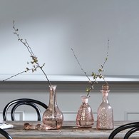丹麥Nordal 手工切割透彩玻璃醒酒器 (中、玫瑰粉)