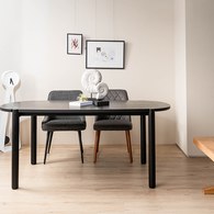 丹麥Sketch Cove橢圓型膠囊餐桌 (黑、180公分)