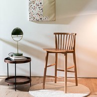 丹麥Sketch 鏤空椅背高腳吧台椅 (橡木)