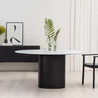 丹麥Sketch 塔拉大理石圓桌 (黑、直徑125公分)