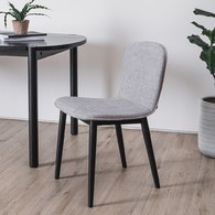 丹麥Sketch Puddle圓弧流線型單椅(布面/灰)
