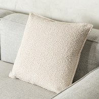 丹麥Sketch 棉麻抱枕 (50x50、牛奶白)