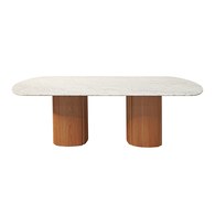 丹麥Sketch Tathra塔拉大理石長桌 (橡木、240公分)