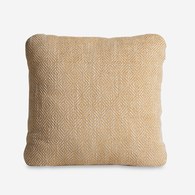 丹麥WOUD 菱格紋編織素色方形抱枕 (芥黃)