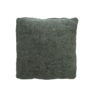 波蘭Sits 舒適布面方形靠枕 (深綠)