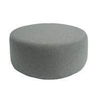 波蘭Sits 圓形布面沙發椅凳 (麻綠)