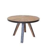 荷蘭PURE 工業風橡木圓桌 (直徑120公分)