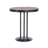 荷蘭PURE 金屬框圓形咖啡桌 (黑、直徑70公分)