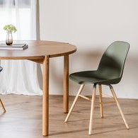 荷蘭Zuiver 艾伯特簡約弧形單椅 (橄欖綠)