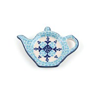 荷蘭BunzlauCastle 希臘清新圖紋茶壺造型碟