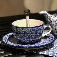 荷蘭BunzlauCastle 古典蕾絲圖紋午茶杯盤組 (200毫升)