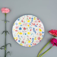 荷蘭FloraCastle 繽紛花朵圖紋餐盤 (直徑27公分)