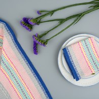 荷蘭FloraCastle 灰色幾何花紋茶巾