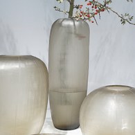 德國Guaxs玻璃花器 GOBI系列 (煙燻灰、高65公分)