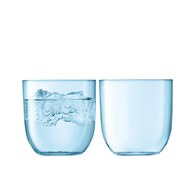 英國LSA 微透春彩玻璃水杯2入組 (松石藍)