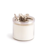 美國MichaelAram工藝飾品 銀砌白蘭花系列經典蠟燭