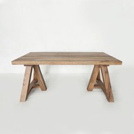 荷蘭PURE 三角支架橡木餐廳長桌 (長180公分)