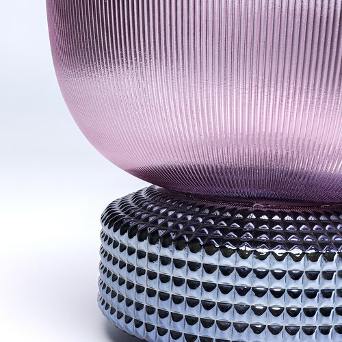 德國KARE 奇幻方塊碗狀花器 (粉紫、高21公分)
