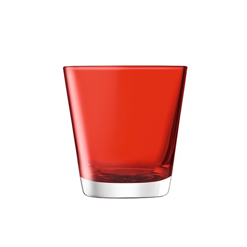 英國LSA 艷彩透底廣口玻璃杯 (紅)