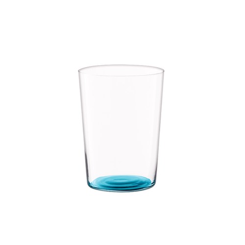 英國LSA 清新底彩玻璃杯4入組 560ml (水藍色系)