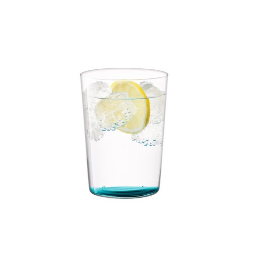 英國LSA 清新底彩玻璃杯4入組 560ml (水藍色系)