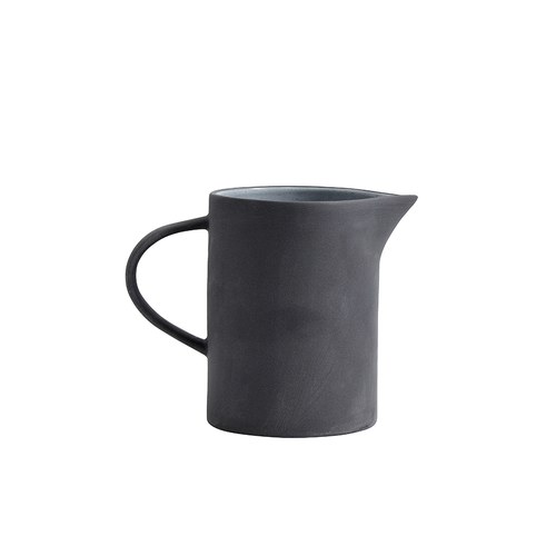 丹麥Nordal仿石陶瓷水壺(黑)x高14公分