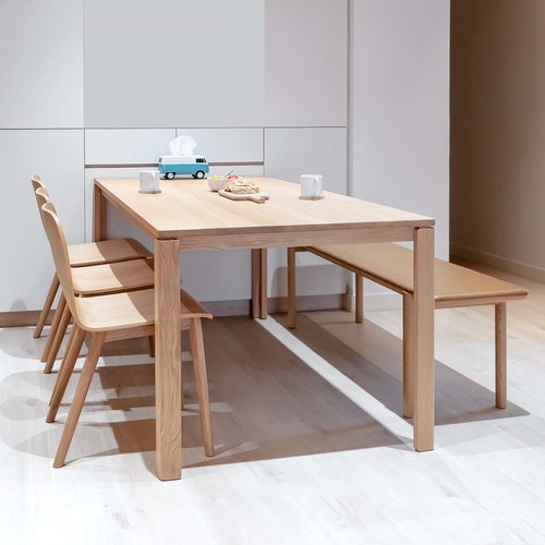 丹麥Sketch Simple全實心橡木餐桌