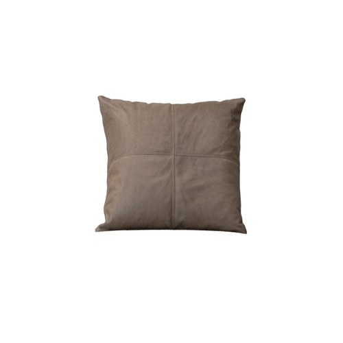 丹麥Sketch 皮革抱枕 (60x60、深褐色)