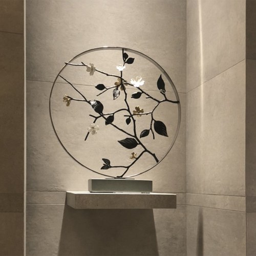 美國MichaelAram 白琺瑯山茱萸花窗月拱門擺飾品