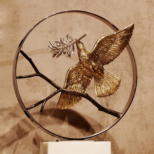 美國MichaelAram 和平之鴿花窗月拱門裝飾品