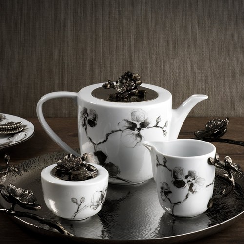 美國MichaelAram 黑蘭花系列午茶牛奶壺