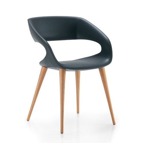 義大利OliverB 現代風流線懸空單椅 (橡木)