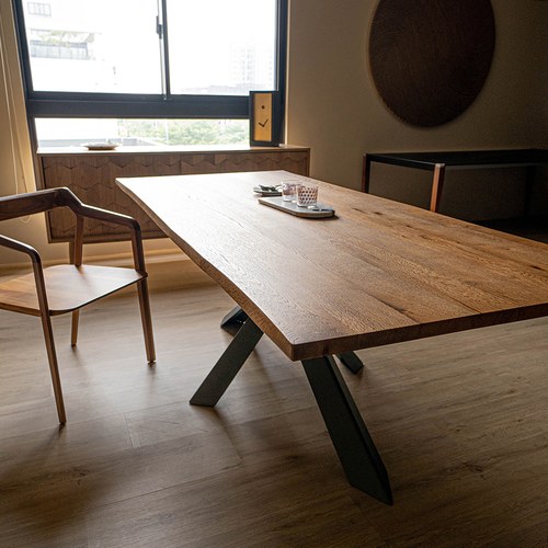 義大利OliverB 立體軸根枝狀實木餐桌 (長220公分)