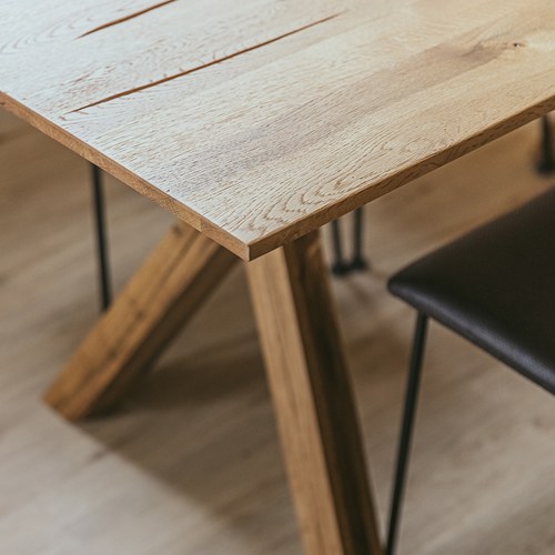 義大利OliverB 枝幹狀桁架實木餐桌 (160x80公分)