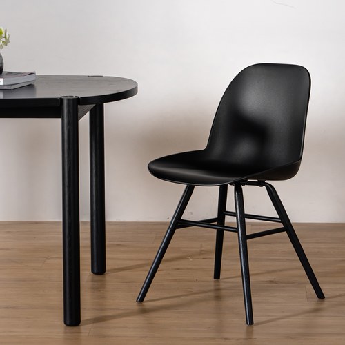 荷蘭Zuiver 艾伯特簡約弧形單椅 (黑)