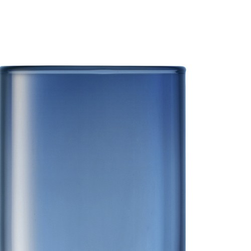英國LSA 風格高低差玻璃杯2入組 (寶藍、390毫升)