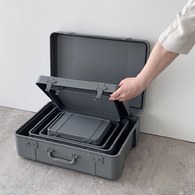 日本 八幡化成 復古行李收納箱 (S號、長 23.5 公分)