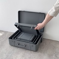 日本 八幡化成 復古行李收納箱 (M號、長 29.4 公分)