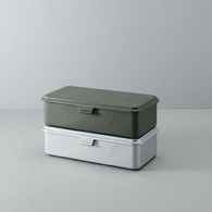 日本TRUSCO 上掀式工具收納盒 (淺灰、20.3公分)