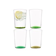 英國LSA 清新底彩玻璃杯4入組 560ml (草綠色系)
